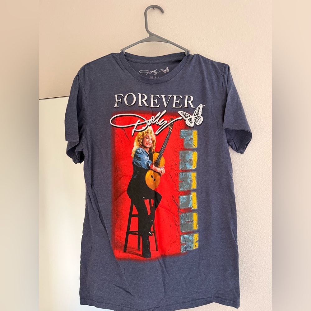 Forever Dolly Graphic Tee - Navy Blue